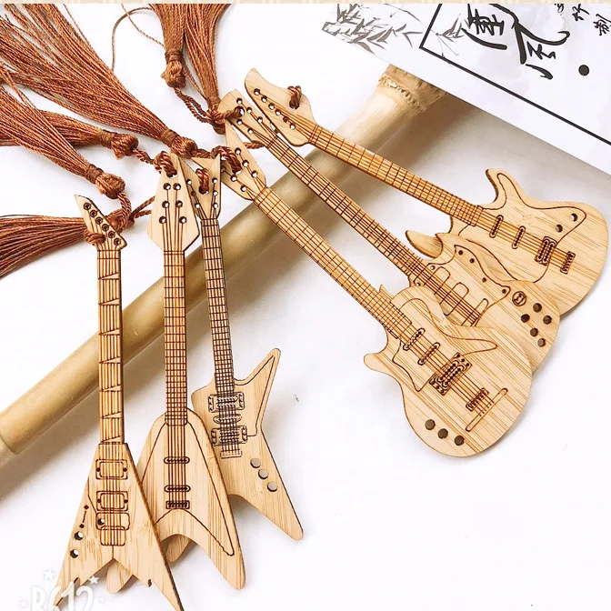 High-Grade Solid Chinese Bamboo Wood Bookmark With Tassels Bamboo Bookmarks With Gift Box for Women Men and Family