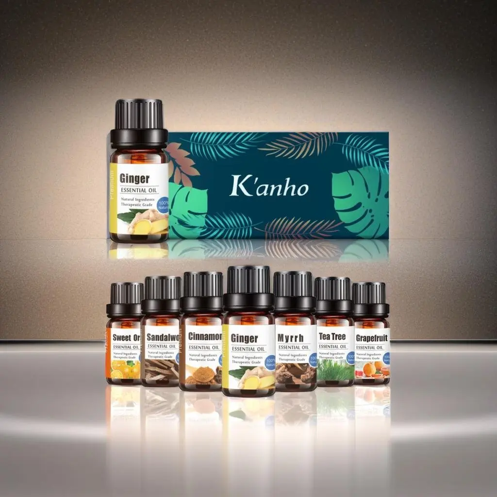 Kanho Ginger Essential Oil Bulk Pure Essential Oils Gift Single Natural oils 10ml