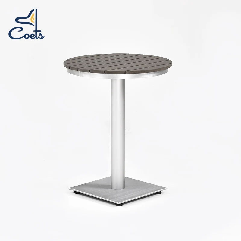 Coets  High Quality Brushed Aluminum Patio Restaurant tables and chairs Outdoor restaurant Furniture outdoor dining set