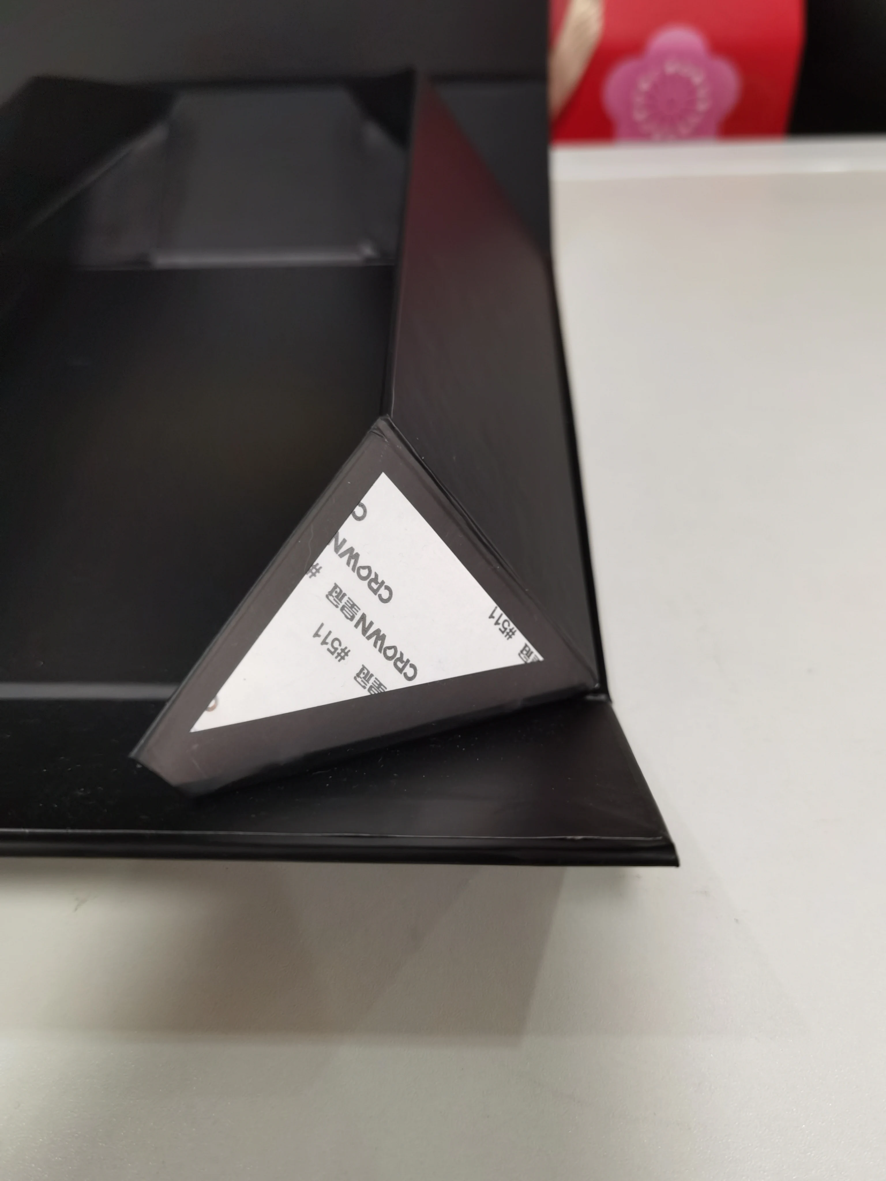 Custom luxury black with foldable magnetic box flip closure rigid gift cardboard shoe packaging box