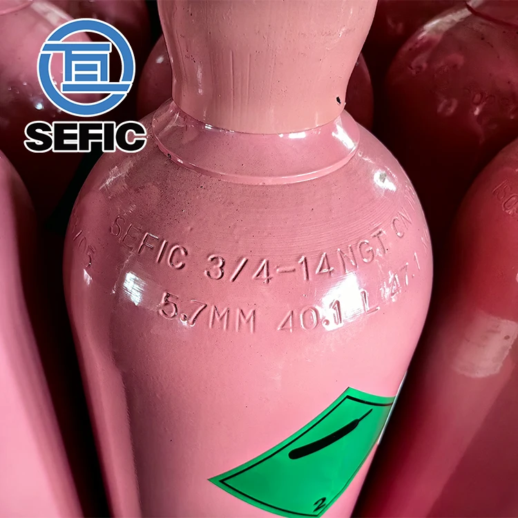 SEFIC 6m3 40L 219mm Helium Gas Cylinder TPED For Party ISO9809-3 Standard Gas Cylinder