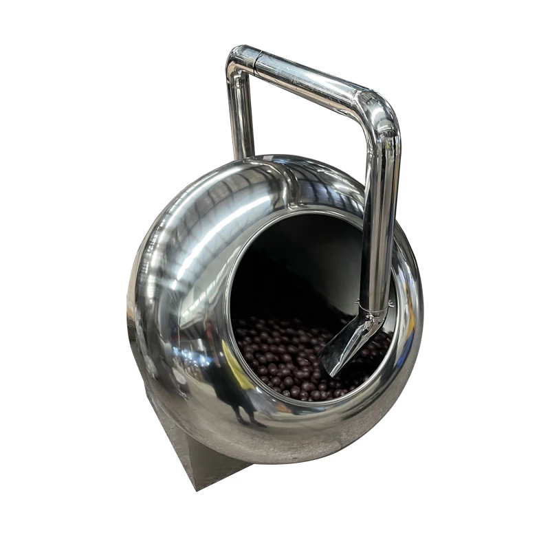 LST table top lab use chocolate sugar coating pan small gummy candy sugar coating and polishing machine