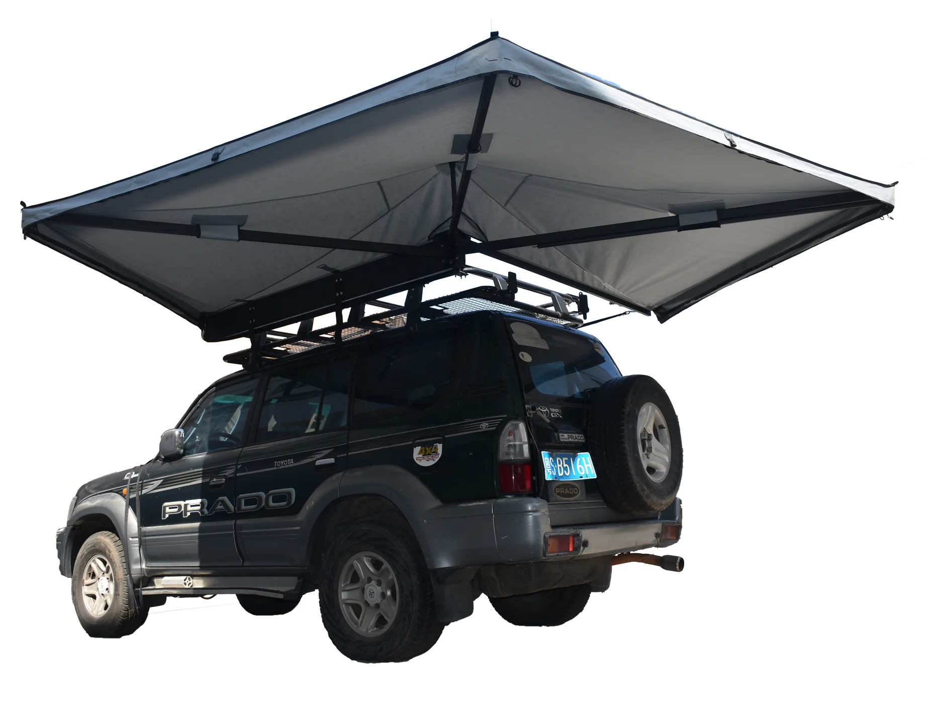 OEM/ODM retractable camper 270 degree freestanding car side awning roof top tent folding awning for car