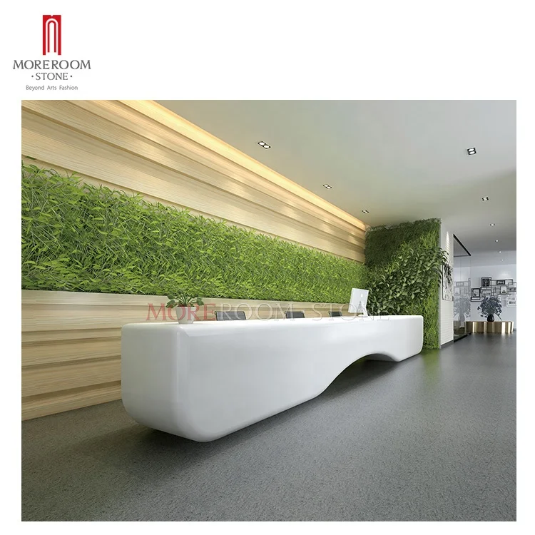 100% Corians Acrylic Solid Surface Office Reception Desk