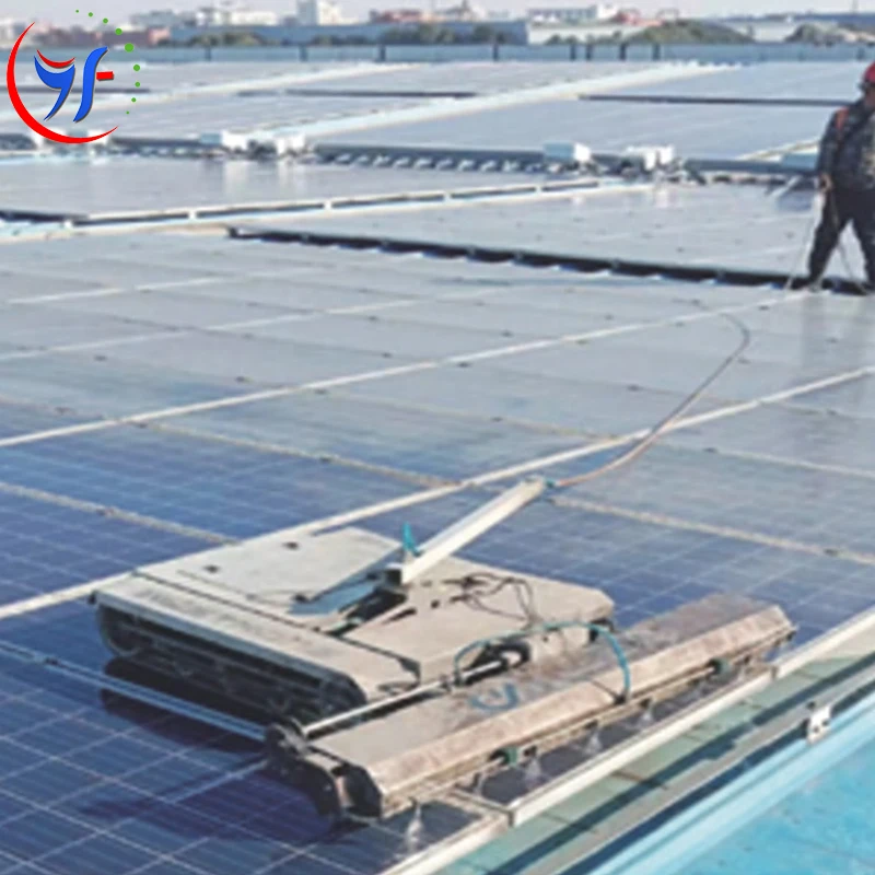 Solar photovoltaic distributed photovoltaic grid-connected power station multi-functional cleaning robot