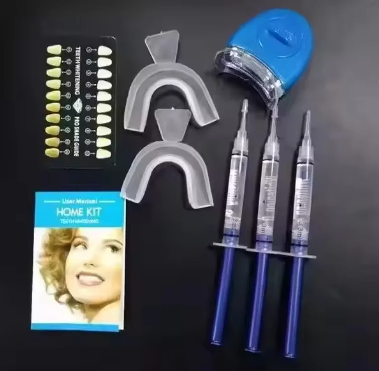 Teeth Whitening Kit With LED Light Hydroge Peroxide Teeth Whitening Gel Home Kit