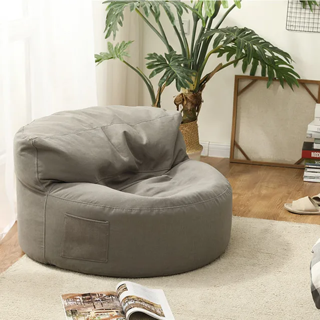 
2020 wholesale factory outlet round style soft large bean bag sofa for living room use 