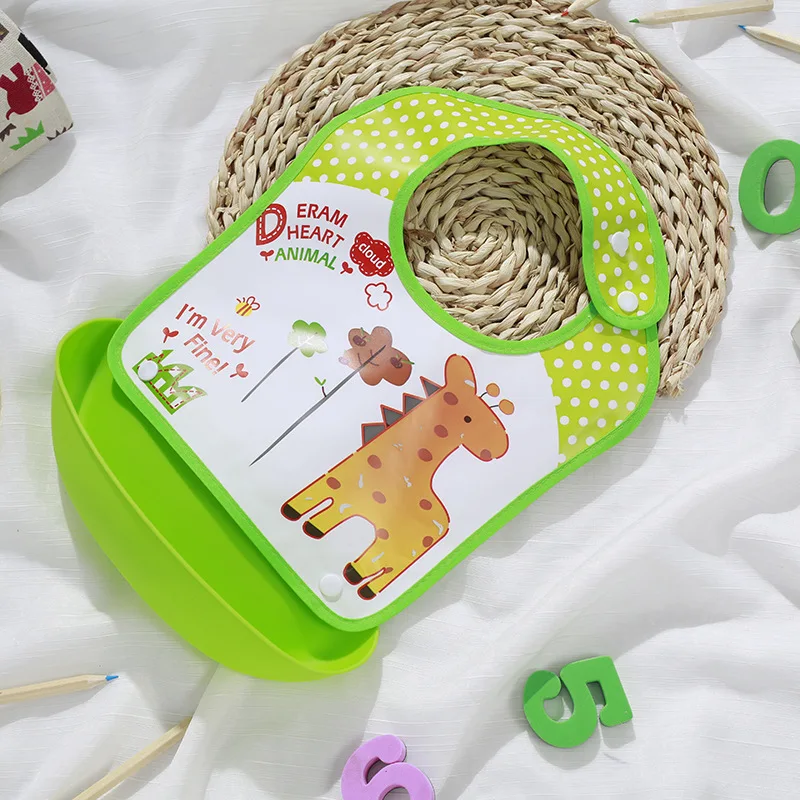 
Manufacturer Bpa Free Customized Logo Waterproof Easily Clean Soft Toddler Feeding Silicone Baby Bibs 
