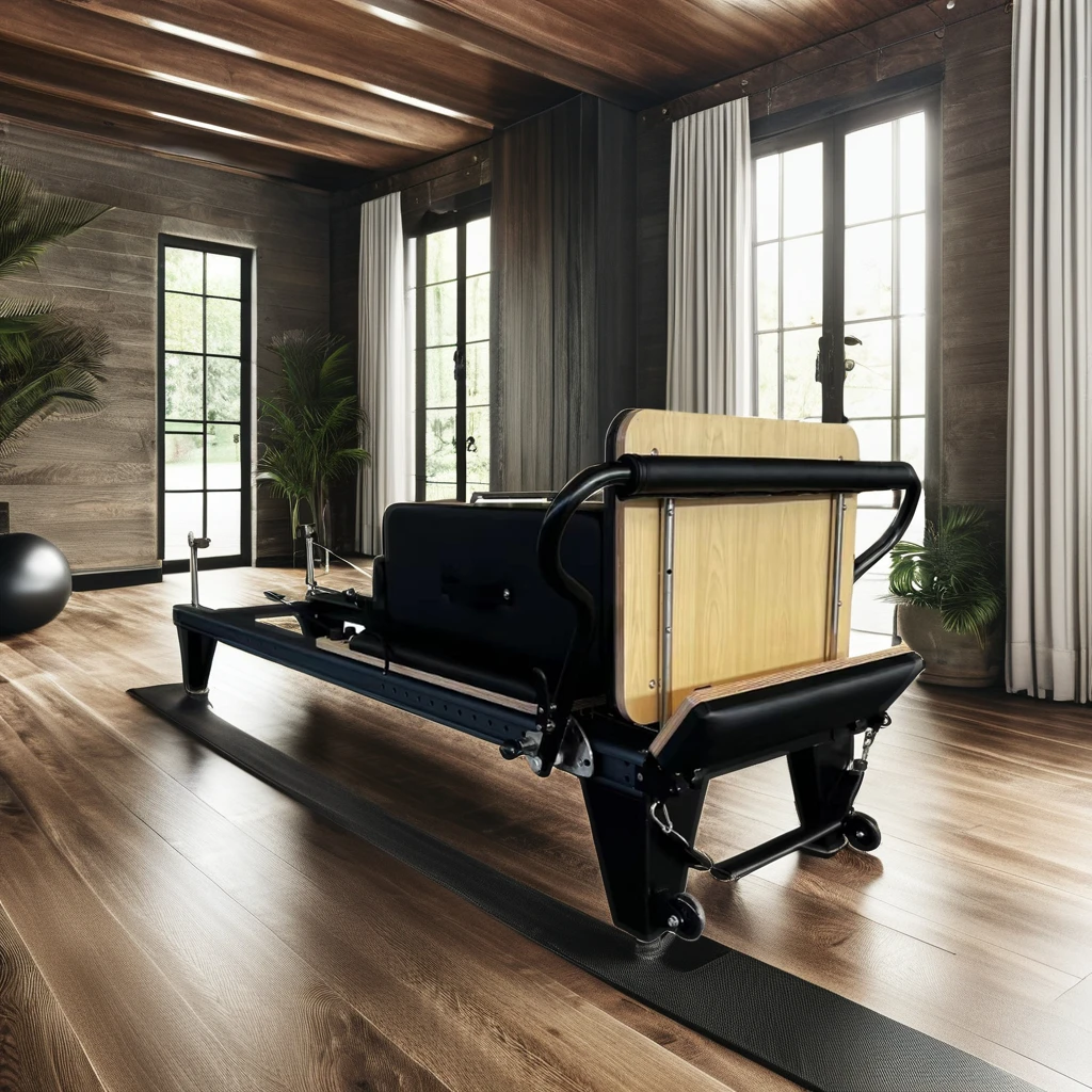 High Quality Little Black Bed Core Pilates Reformer Commercial Full Track with Slide Rail Equipment Hot Sale for Fitness Use