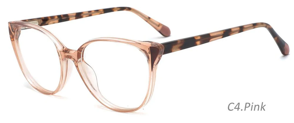 China glasses acetate temple bevel shape TR90 eyeglasses