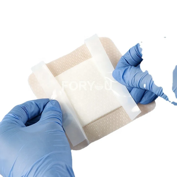 Wholesale 3 Years Heel Soft Wound Care Adhesive Border Silicone Foam Dressing