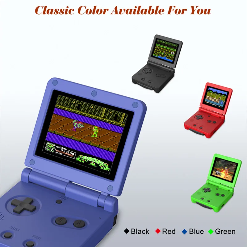 Sell like hot cakes Handheld game console flip GB FC game console 500 in 1 support five languages