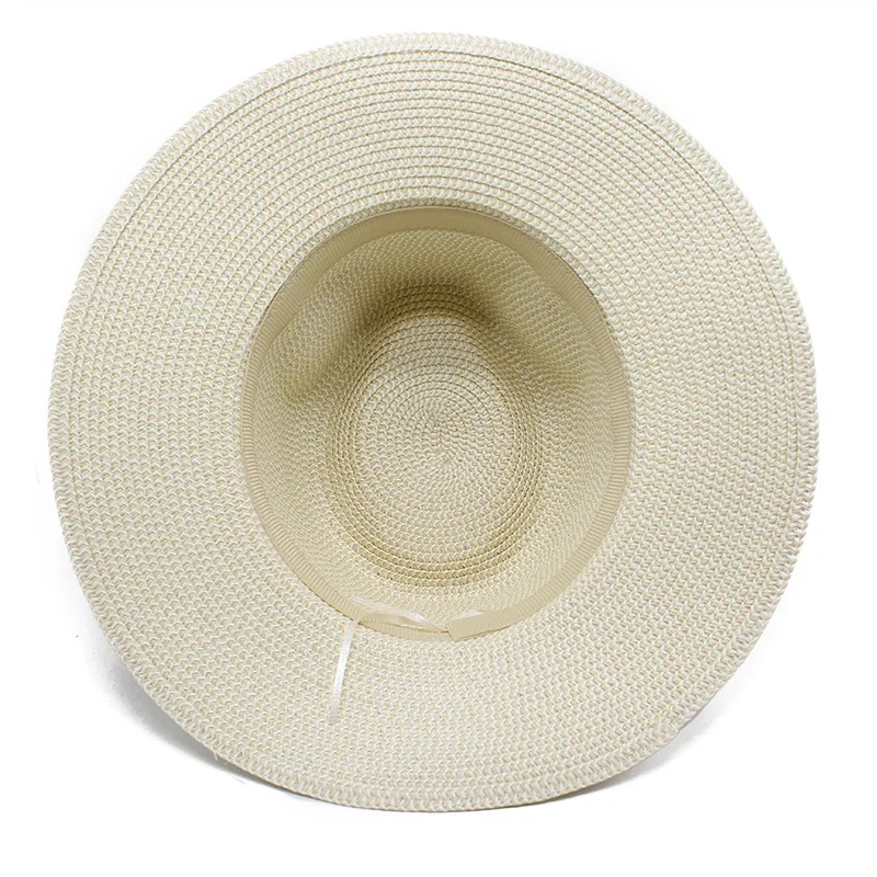 Wholesale Custom High Quality Spring Summer Fashion Women Casual Fedora Straw Hats Hot Selling Cheap Beach Travel Straw Caps