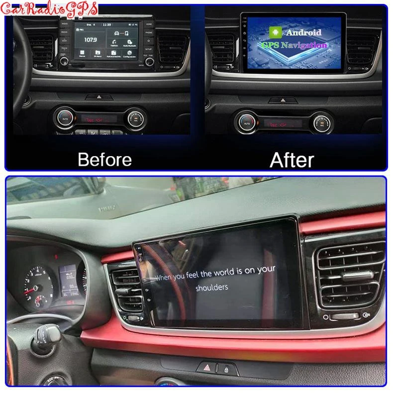 
9 Inch Factory Android 10 Car Dvd Player for KIA RIO 2016-2018 Multimedia Gps Navigation System 