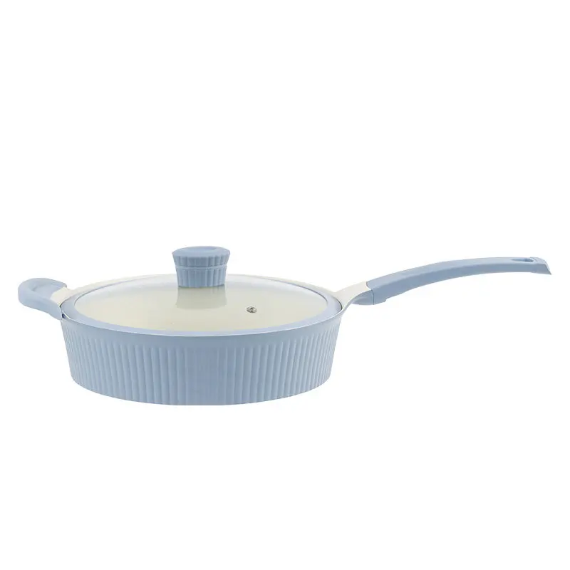 Flats pan non-stick for home frying pan frying pan food supplement pot street stall pot pot no oil smoke