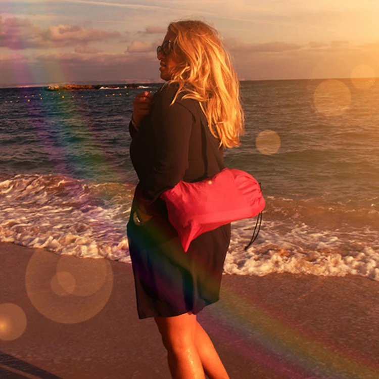 Custom logo outdoor waterproof air bag sleeping bag outdoor inflatable lounger for camping