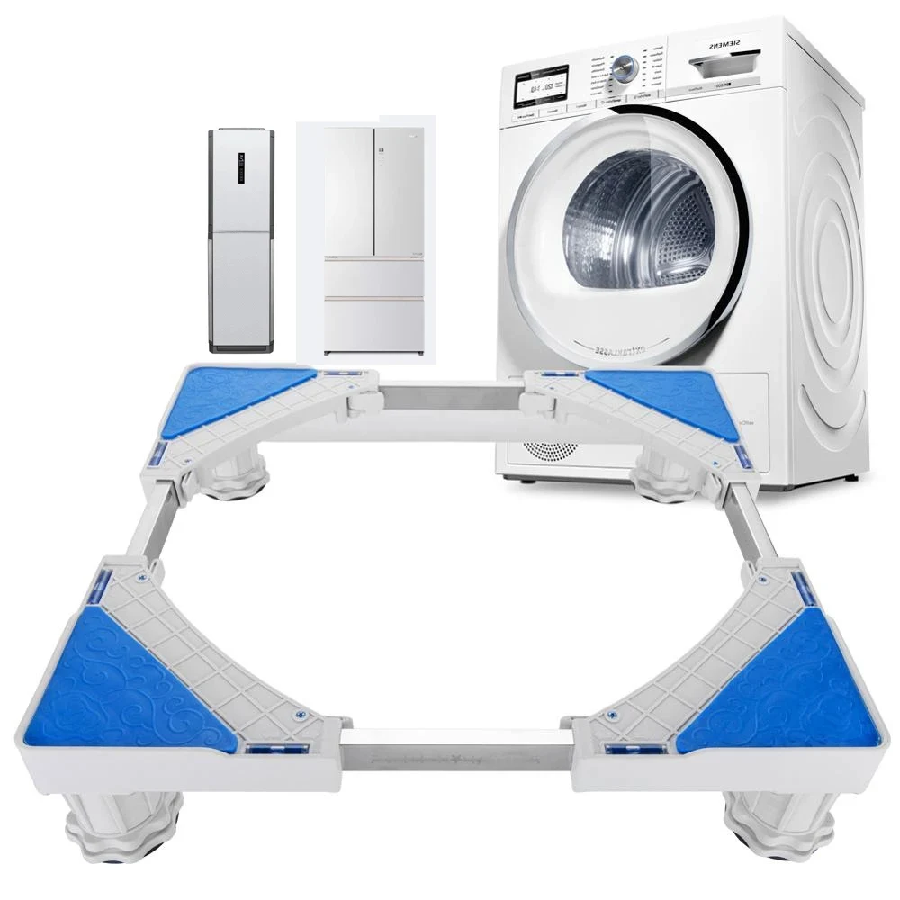 Amazon hot selling  movable washing machine stand with 4 wheels