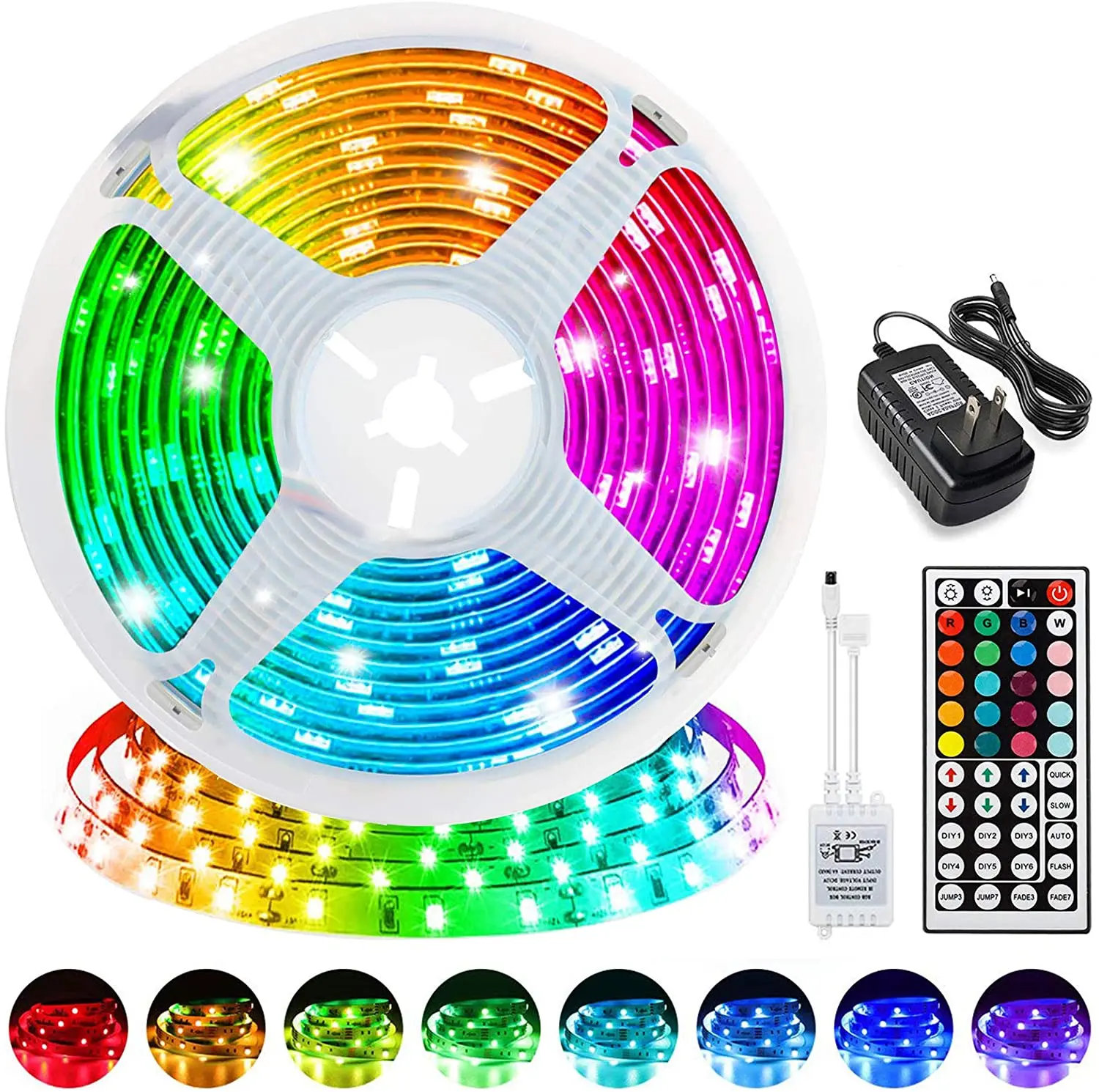Alexa Tuya Google Home APP Remote Control Smart RGB Strip Light IP65 Waterproof WIFI Smart LED Strip WIFI LED Strip Light