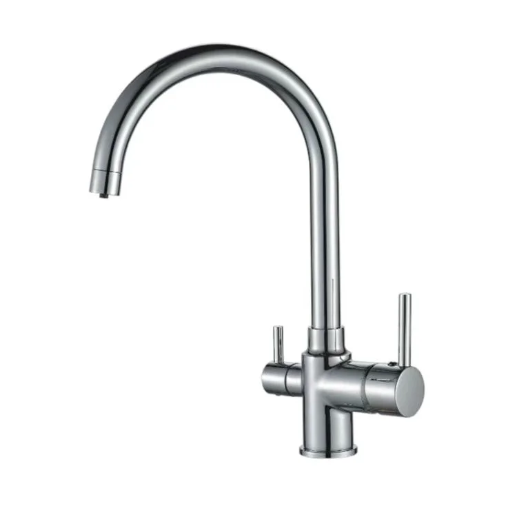 New Designed Filter Water Purifier 3 Way Kitchen Faucet Deck Mounted Sink Tap Hot Cold Water Mixer