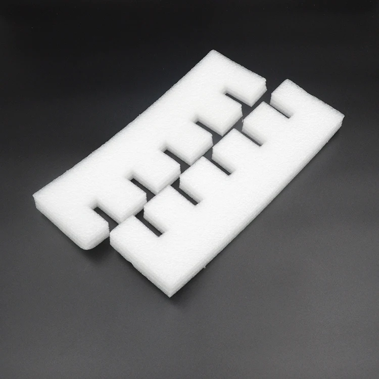 White Package Foam Cardboard Box With Insert EPE Sponge Insert Mug Box Shock Absorption Protection Buffer Material