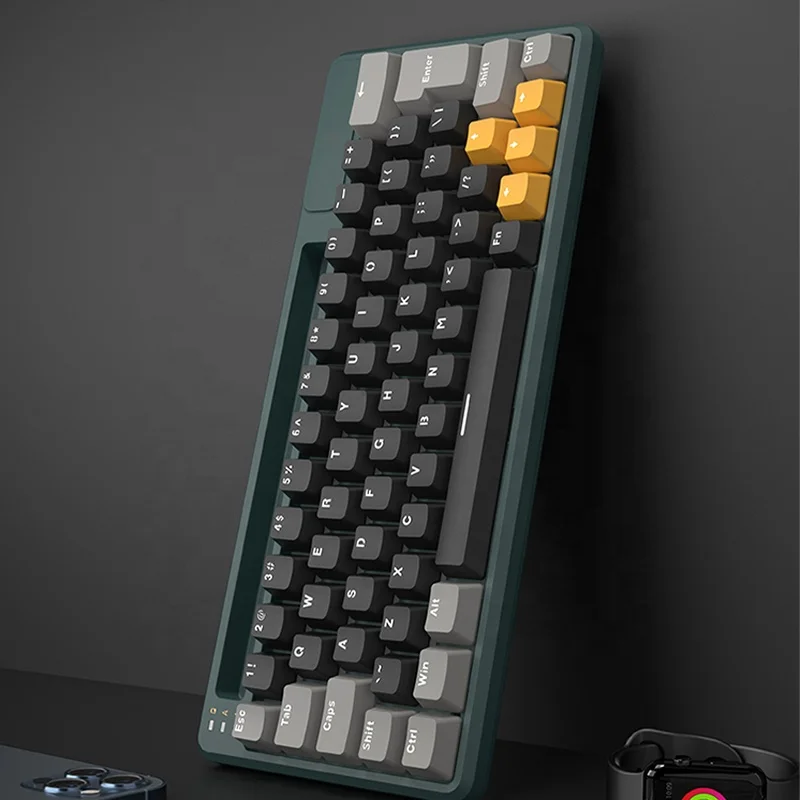 Новое поступление мини-клавиатура беспроводная Механическая Подсветка Rgb игровая перезаряжаемая
