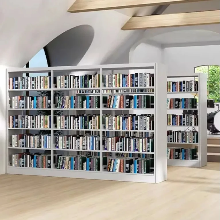Детская двухсторонняя металлическая книжная полка