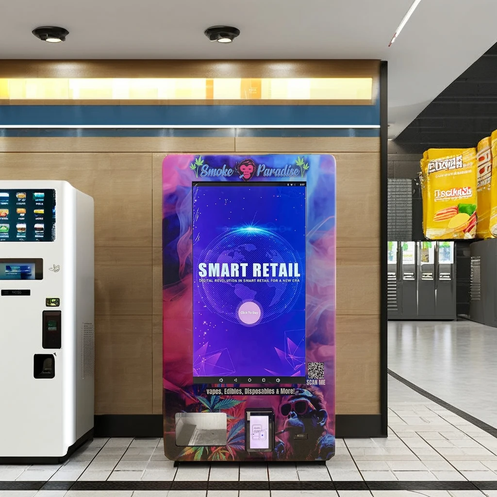 Fully Automatic 32 inch touch screen Mini wall mounted vending machine automatic  condom vending machine