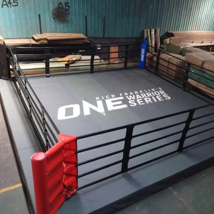 Wesing Professional Custom boxing equipment IBA Approved Boxing Ring Price Ropes Canvas Cover Floor Professional Boxing Ring