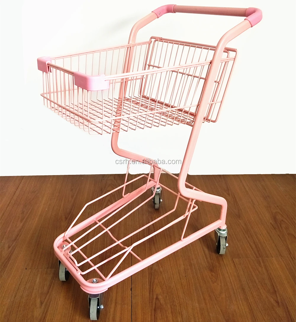 RH-SDB02-P 610*440*920mm Double Layers Baskets Holder Trolley