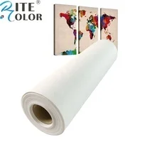 Aqueous polycotton canvas printing inkjet canvas roll  for large format printer