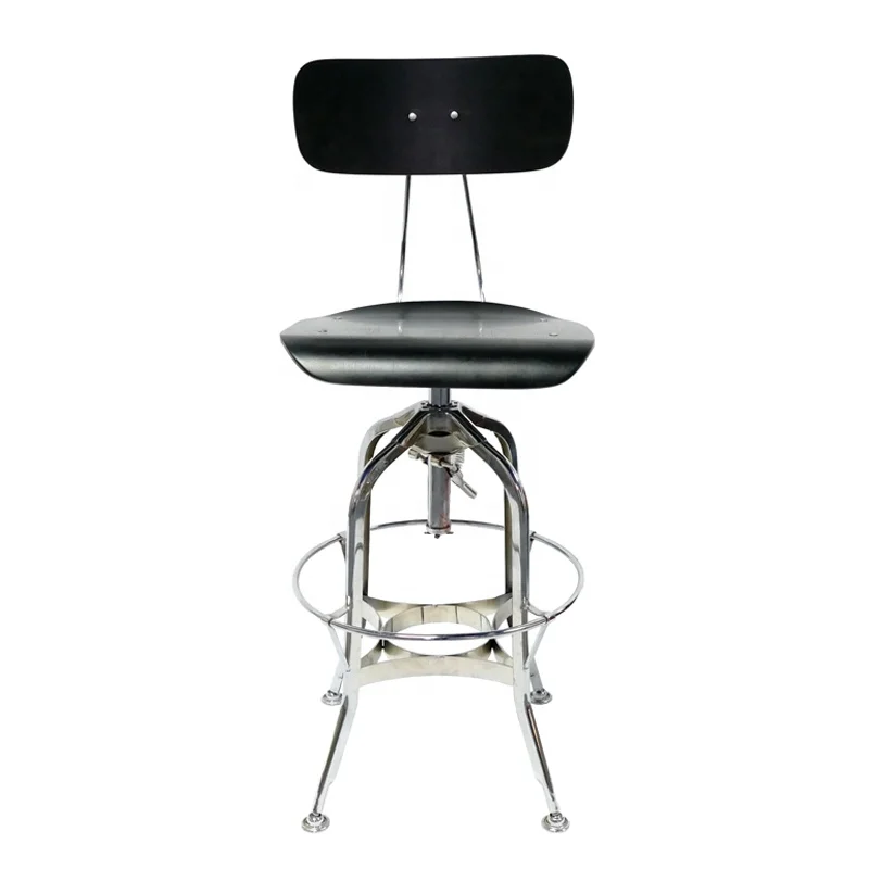 Промышленная мебель в скандинавском стиле, стальной стул Толедо, барный стул Benwood