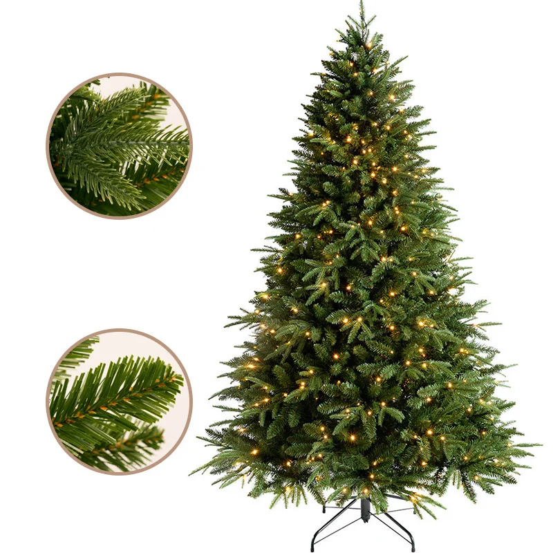 Factory Wholesale HIgh Quality 150cm 180cm 210cm 240cm Full PE decorative christmas trees