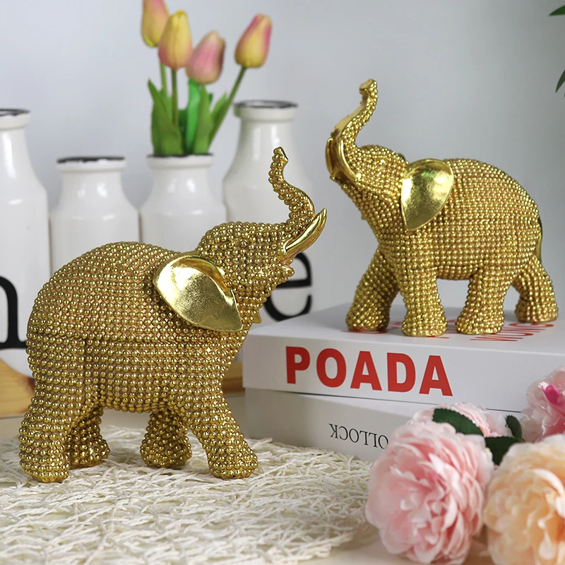 Redeco Resin Home Decoration Elephant Statues Elephant Decor