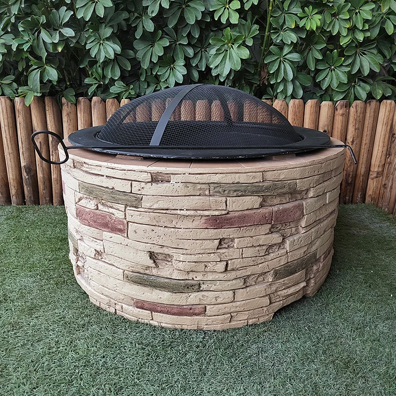Designer Fire Pits Outdoor Fire Pit For Sale Fiber Stone Fire Pit