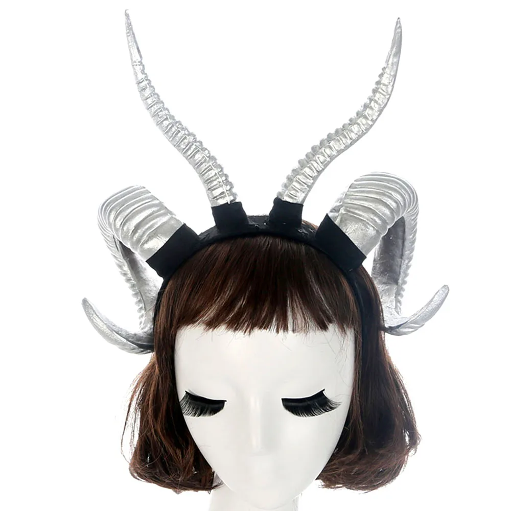 Женская повязка на голову, черная Готическая повязка на голову с четырьмя углами