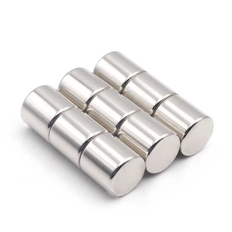 Hot sale high  high power permanent 1/2 inch neodymium magnet n52 round cylinder three poles magnet