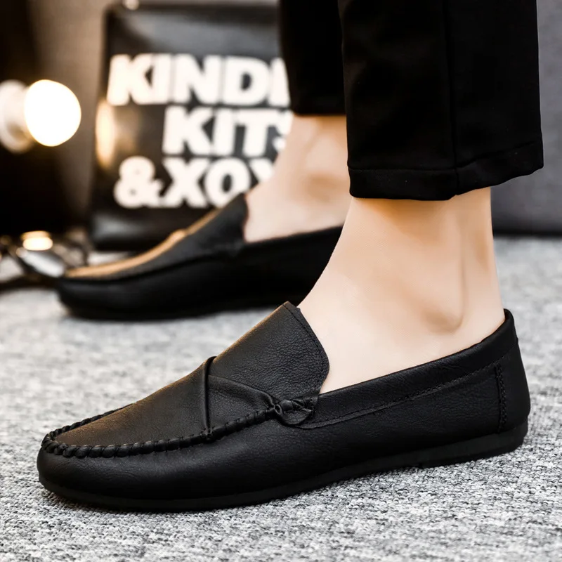 summer 2024 loafers male Korean version breathable Wholesale  new casual fashion leather shoes