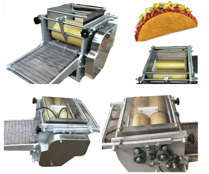 Automatic Portable Round Roti Maker Chapati Mexico Corn Tortilla Tabletop Press Making Machine