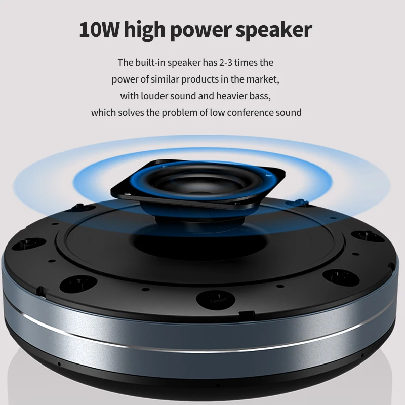 Portable multipoint omnidirectional mic wireless mobile phone call usb microphone video conference speaker speakerphone