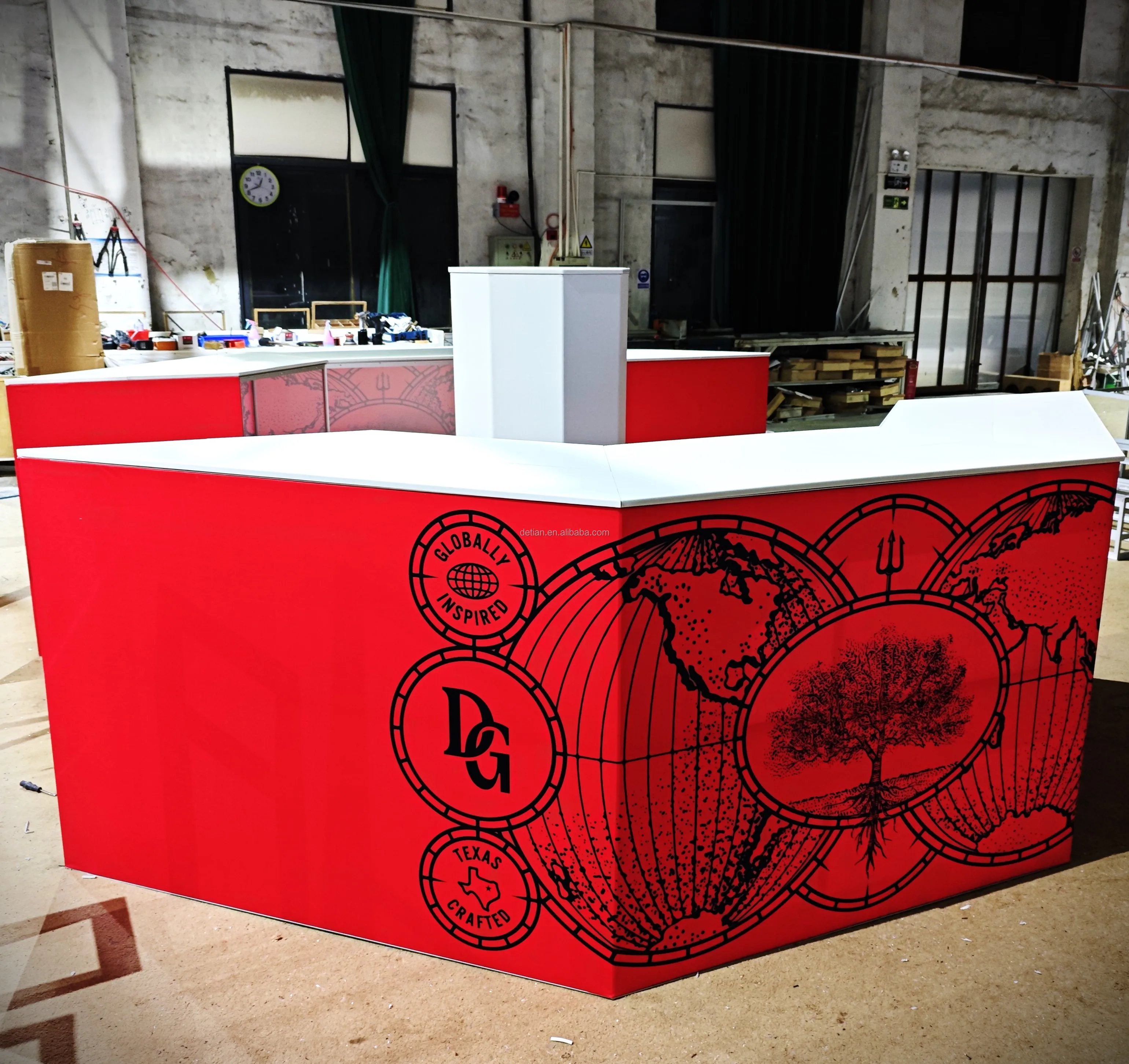 Portable Modular Trade Show Booth Display Stand from Shanghai Aluminum Frame with Tension Fabric for Indoor Use