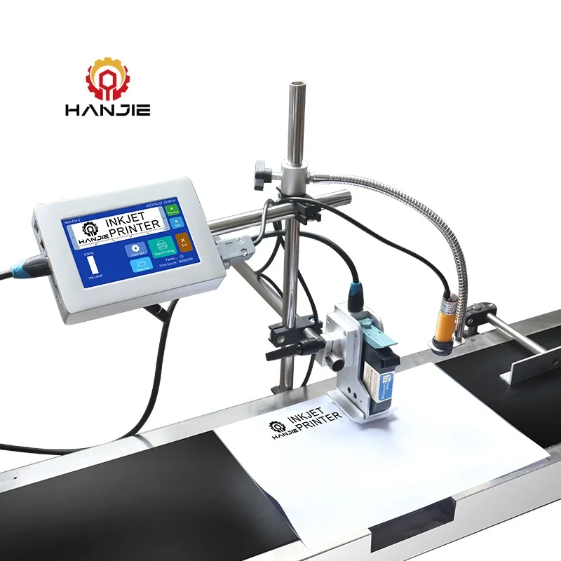 High Speed TIJ Online Touch Screen 5 inch Inkjet Printers for Batch Coding Expiry Date Logo Printing