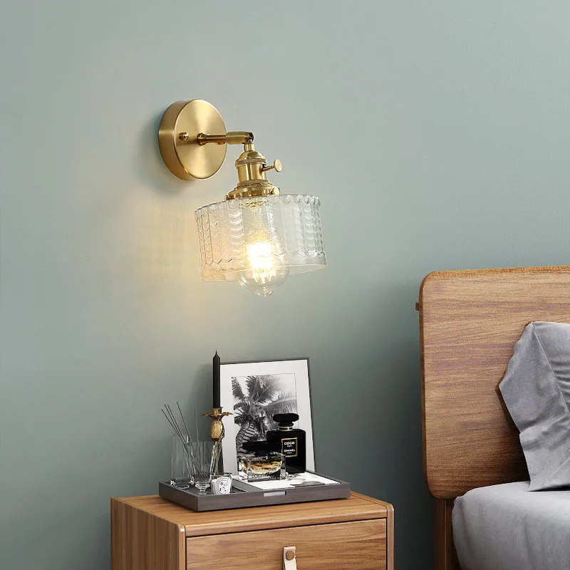 Outdoor indoor luxury e27 lamp solar street on wall bedroom art sconce modern wall lamp