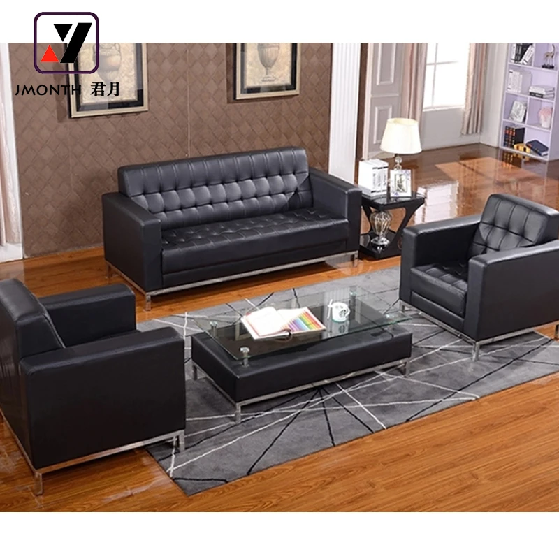 Modern Reclining Sofa High Quality Office Leather Design Sofa Sets Chinese Style GENUINE Leather Office Furniture Small Sofa