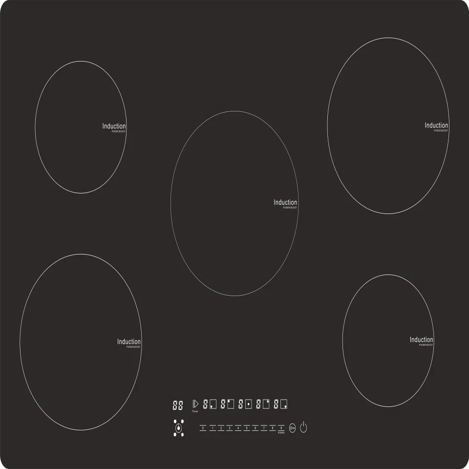 Low Price Durable Electric Cooktop Stoves Touch Sensor 5 Burner Induction Cooker