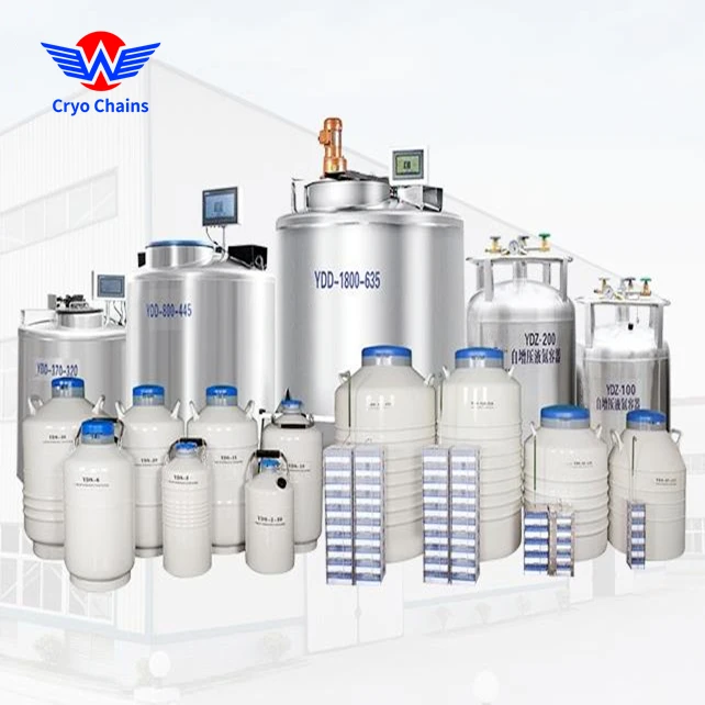 Cryochains cryogenic vacuum thermos tank yds-20l liquid nitrogen container dewar for medical cryogenic