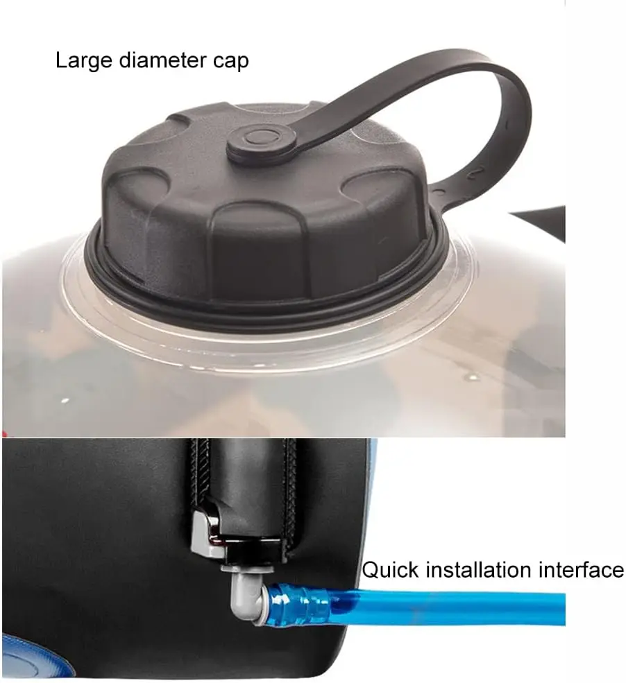 Wholesale Durable Camping Shower Bag Portable Solar Heated Shower Custom Outdoor Shower Bag for Hiking