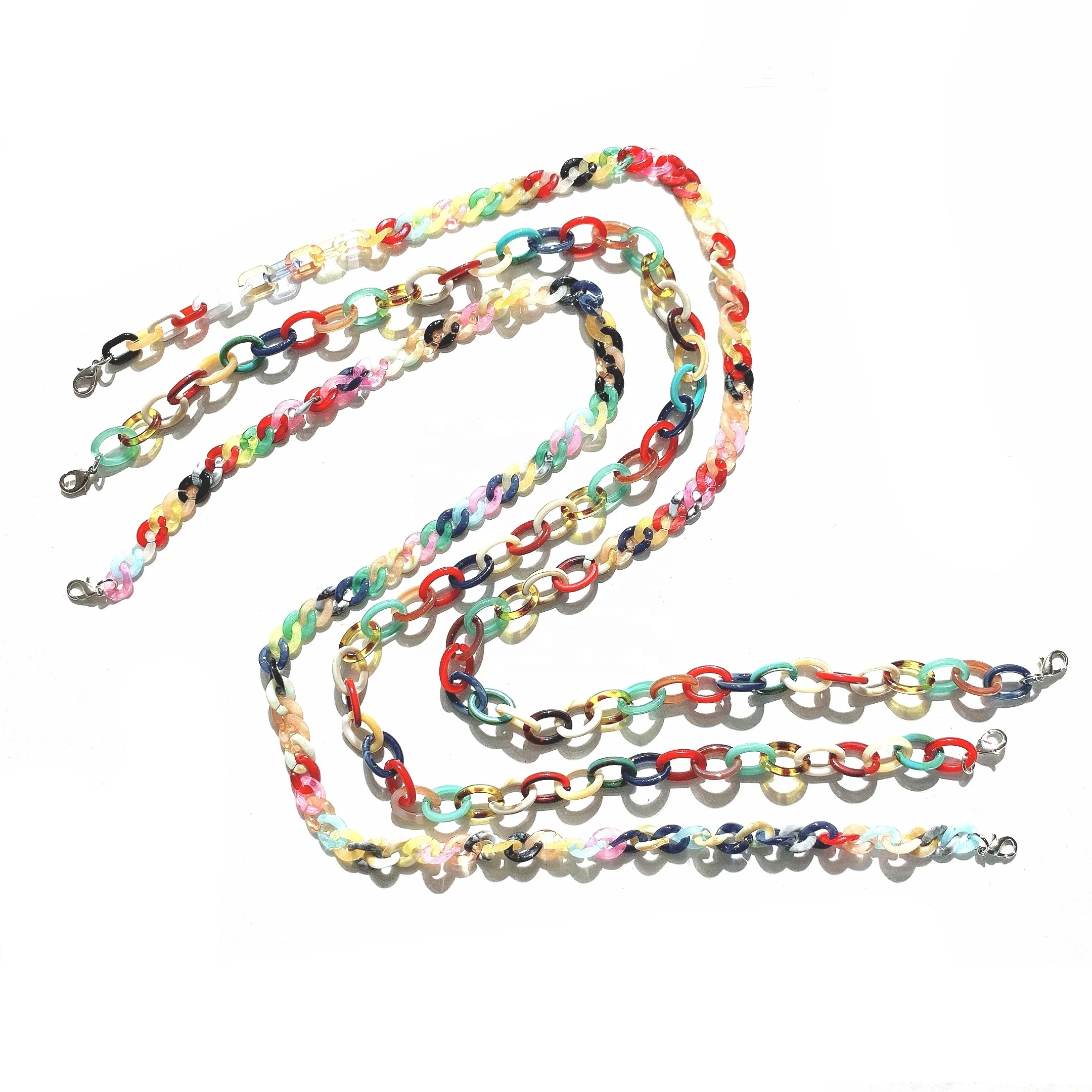 Acetate Accessories Eyewear Chains Elegant Factory Eco-Friendly Acrylic Glasses Chain Croakie Unisex Office Eyeglasses Chains