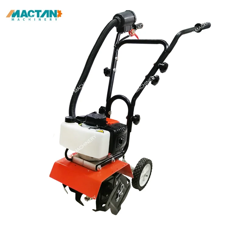 Mini tiller Garden Cultivator Hand Push Gasoline Mini Tiller 2 Stroke 52 CC Mini Tiller