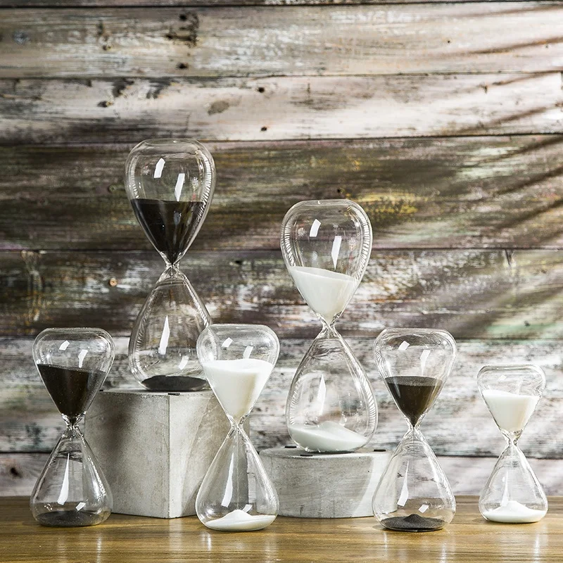 North Pendulum 5 10 15 30 60 minute Sand Timer Hourglass Color Sand Glass Hourglass For Classroom Office Decoration
