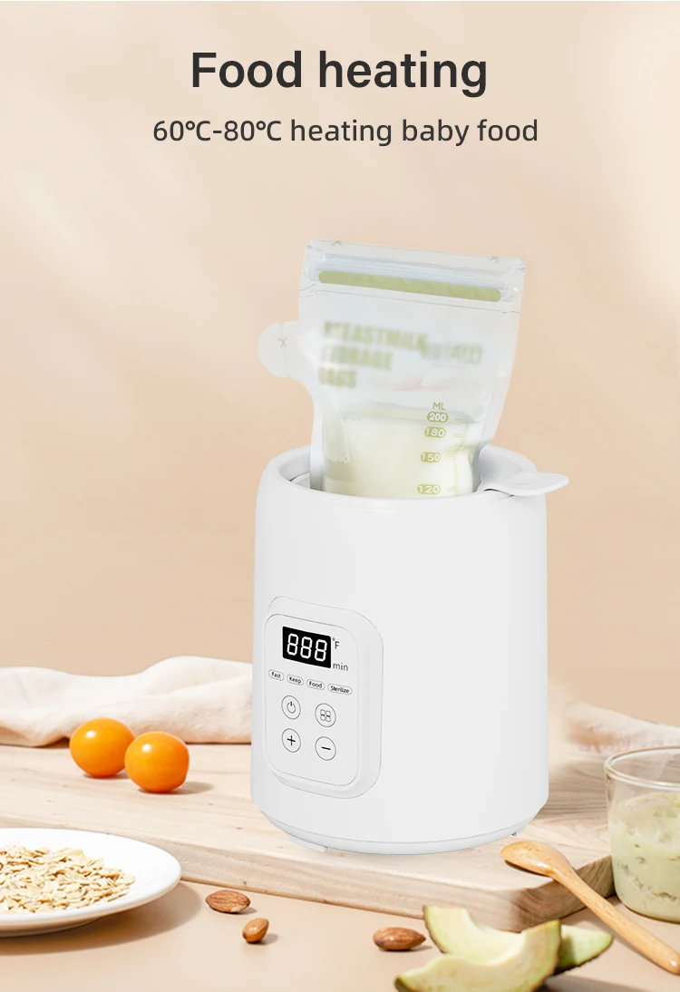 Baby Feeder Manufacture Customized High Quality 8-in-1 Fast and Keep Warming Steam Milk Bottle Warmer